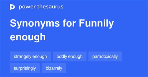 funnily synonym